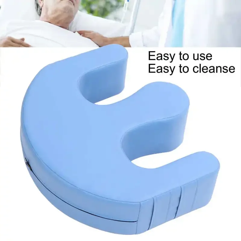 

Bedridden Patient Turning Device Waterproof PU Leather Detachable Help Turn Over Elderly Disabled Anti‑Decubitus Home Care Blue