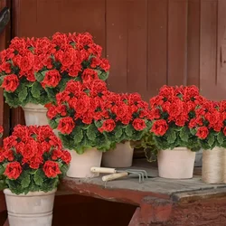 1/3PCS Artificial Birchapple Flowers, Large Artificial Geranium, Artificial Flowers For Family Wedding Kitchen Garden Festival D