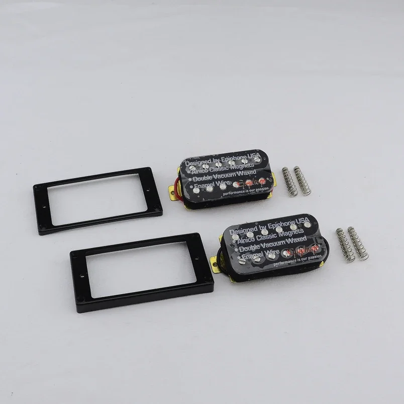 Yue Yun Music Store Electric Guitar Humbucker Pickup Set Original Genuine Ceramic Alnico Magnet Bar with Screw Guitar Accessory