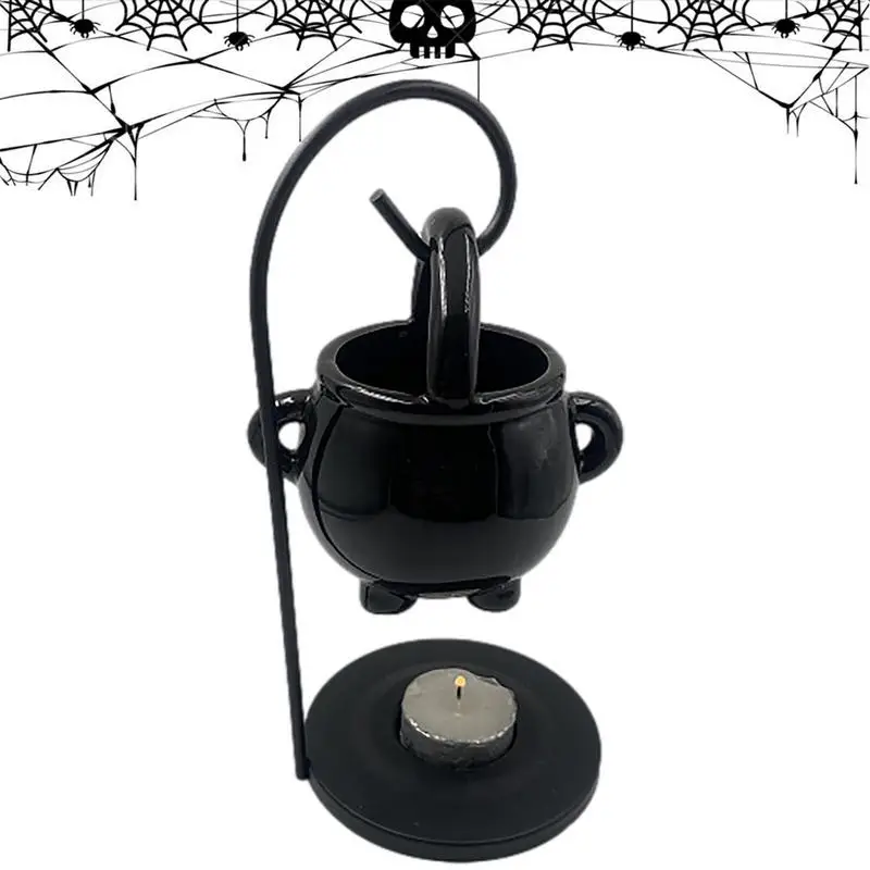 Hanging Cauldron Wax Burner Ornaments Wax Burner Witches Witchcraft Yoga Room Meditation Decor Aroma Diffuser Candle Tealight