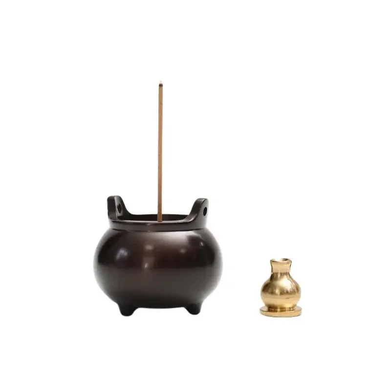 

Buddha Copper Incense Burner Ornament Funny Mini Zen Brass Incense Holder Bhuddist Wierook Houder Meditation Decoration