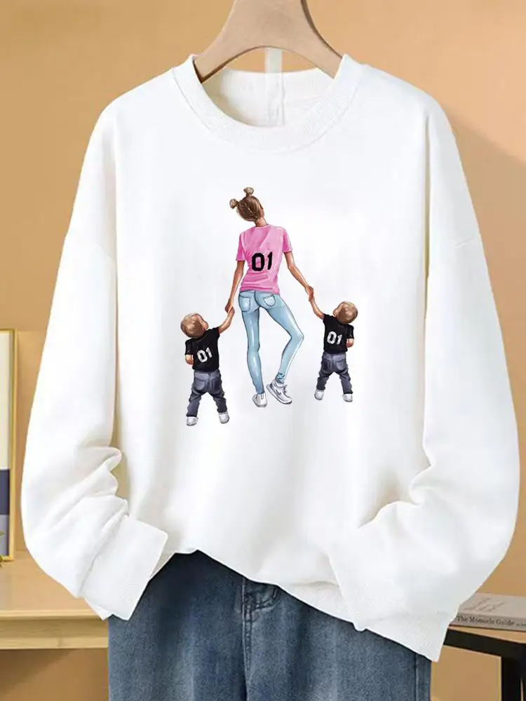 

Clothing Fashion Lovely Mom Mother Mama Love 90s Pullovers Print Women Fleece Long Sleeve Clothes Female Graphic Sweatshirts