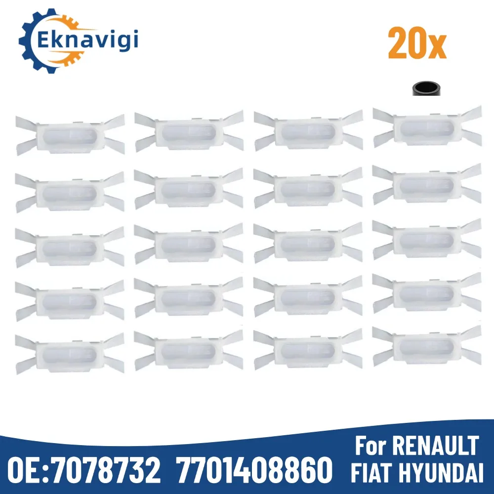 30pcs OE#7078732 7701408860 For Fiat Strada & Palio Door Seal Clips- Fasteners for Rubber Gasket Car Decoration Strip Clip