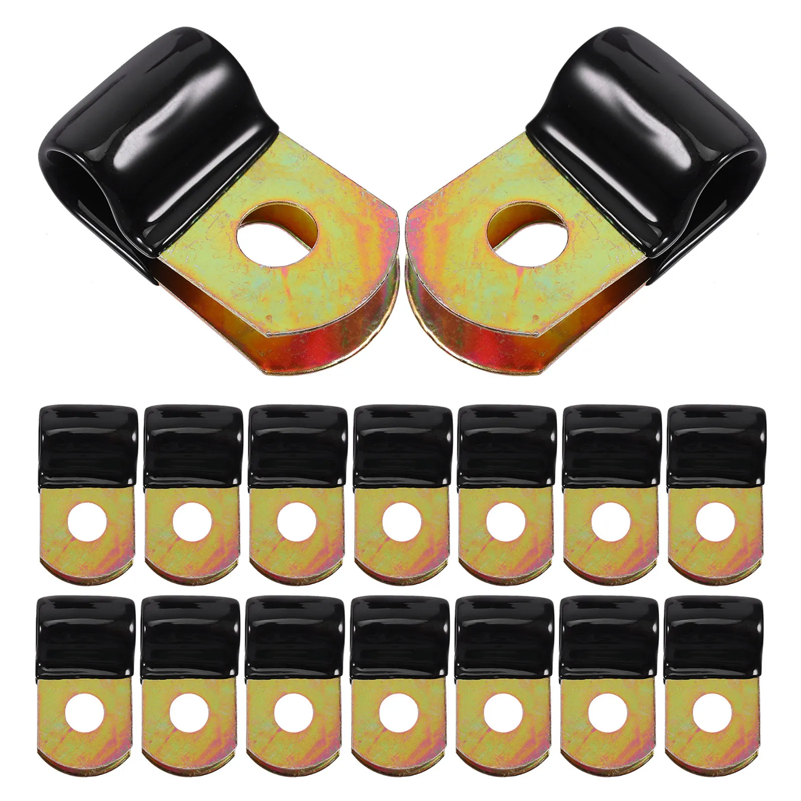 40Pcs Stainless Steel Cable Clamps Multi Size Compatible Electric Wire Holder Clips Easy Install Cord Mounting Clips for Network