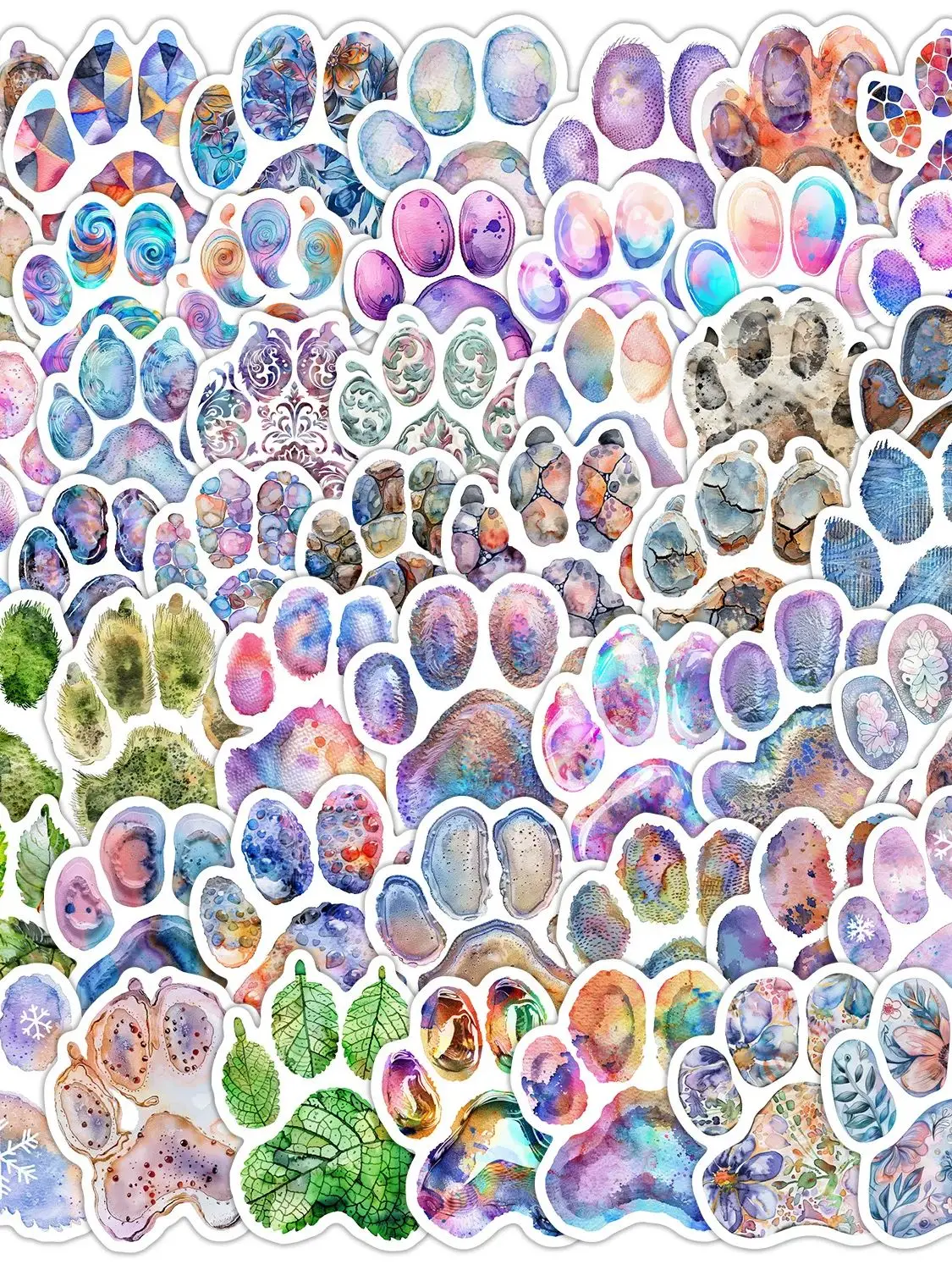 10/50 PIÈCES Couleur Griffe Impression Autocollants Drôle Animal Patte Dessin Animé Autocollants Chat Chien Graffiti BRICOLAGE Ordinateur Portable Téléphone Guitare Voiture Autocollant Enfants Jouet