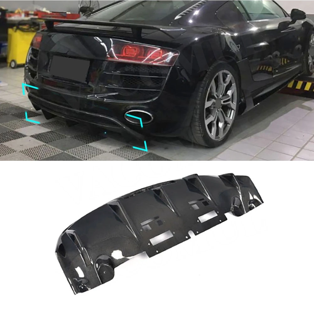 

VACOMUL For Audi R8 GT V8 V10 2010-2015 Carbon Fiber Rear Diffuser Bumper Lip Spoiler Car Styling Body Kits Accessories FRP