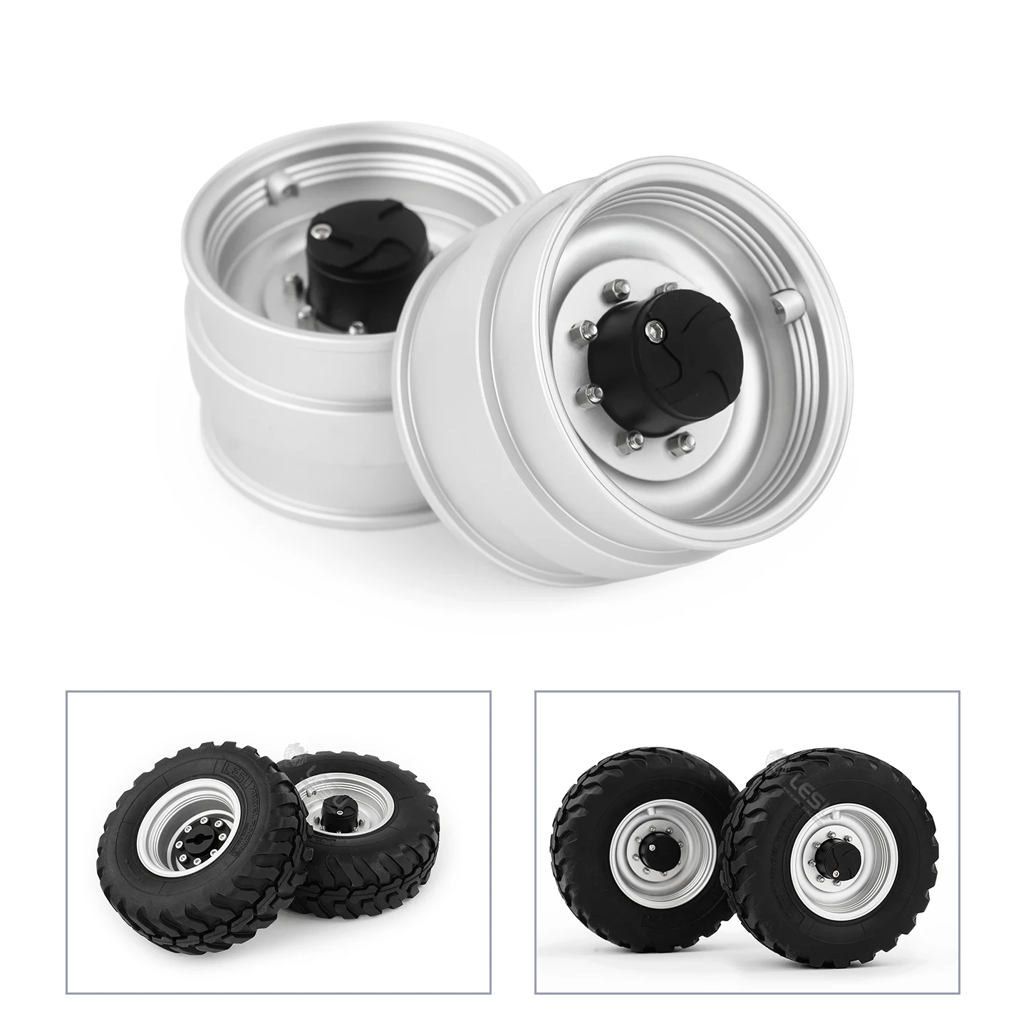 

Metal Wheel Hub for LESU 4X4 1/14 Aoue WA100M-8 RC Hydraulic Loader DIY Upgrade Part Remote Control Construction Vehicle Model