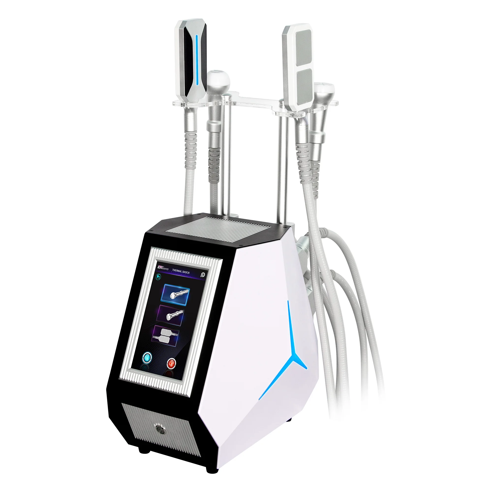 New Upgrade Cryoskin Slimming Toning Machine with 2 Round Heads and 2 Freezing Plates for Body Sculpting & Facial Rejuvenation - Image 6