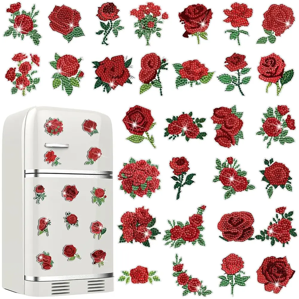 30 Pcs Rose Diamond…