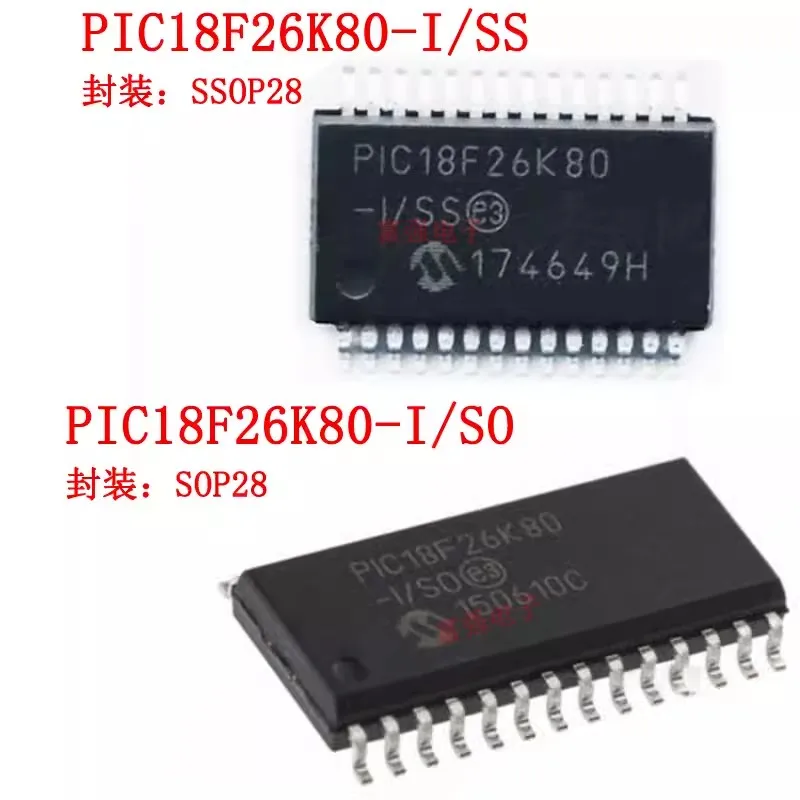 

PIC18F26K80-I/SS PIC18F26K80-I/SO SMD 8-битный микроконтроллер MCU