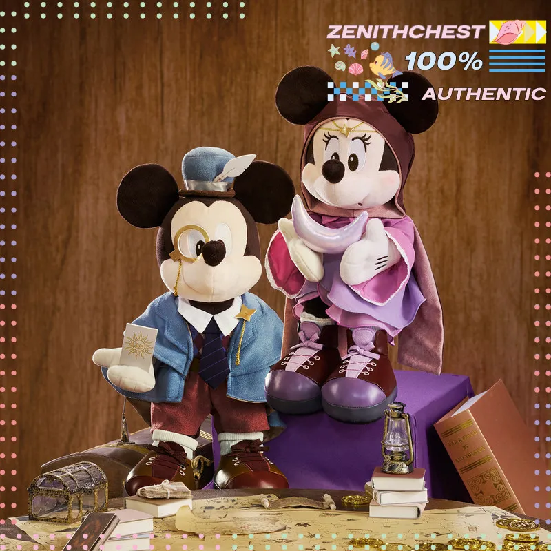 

Authentic Disney Mickey Detective Mystery Series Mickey Minnie Donald Duck Goofy Plush Doll Collectible Toy Perfect Birthday