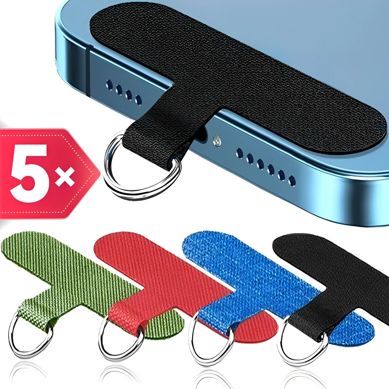 5/1pcs Universal Mobile Phone Anti-lost Lanyard Card Replacement Hanging Cord Strap Nylon Patch Tether Pad Anti-lost Strap Card