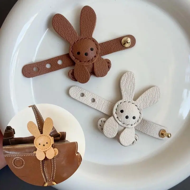 New Little White Rabbit Bags Charm Cute White Pendant Bag Decoration Accessory Handmade Adjustable Cute Bunny Bags Pendant Decor