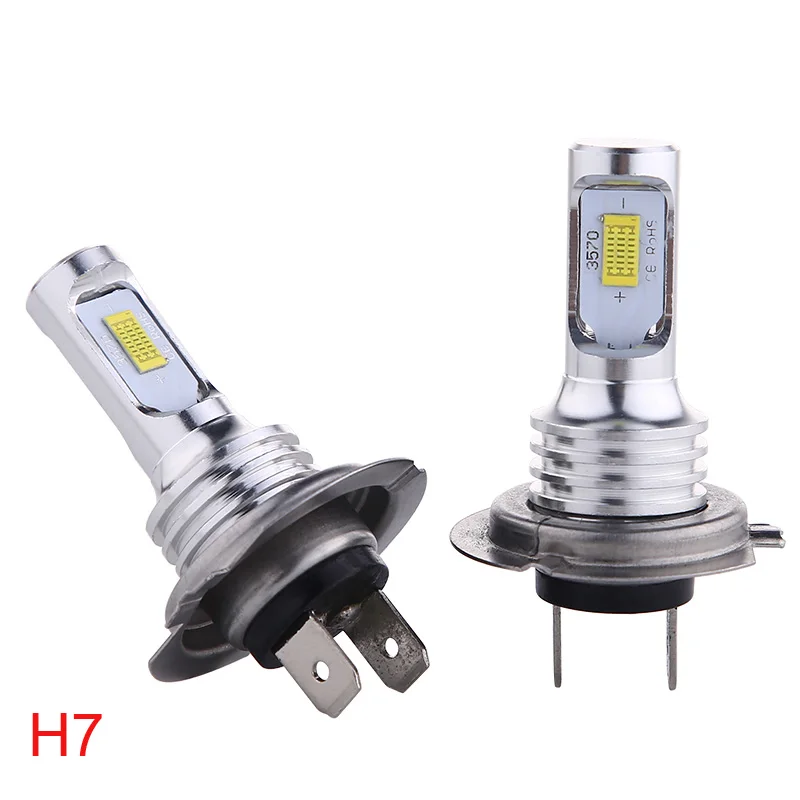 2PCS H1 Led Car Headlights 880 881 9005 9006 H3 H15 H4 H7 H11 Auto Bulb High Low Beam Long Distance Fog Lamp Lights 12V 6000K