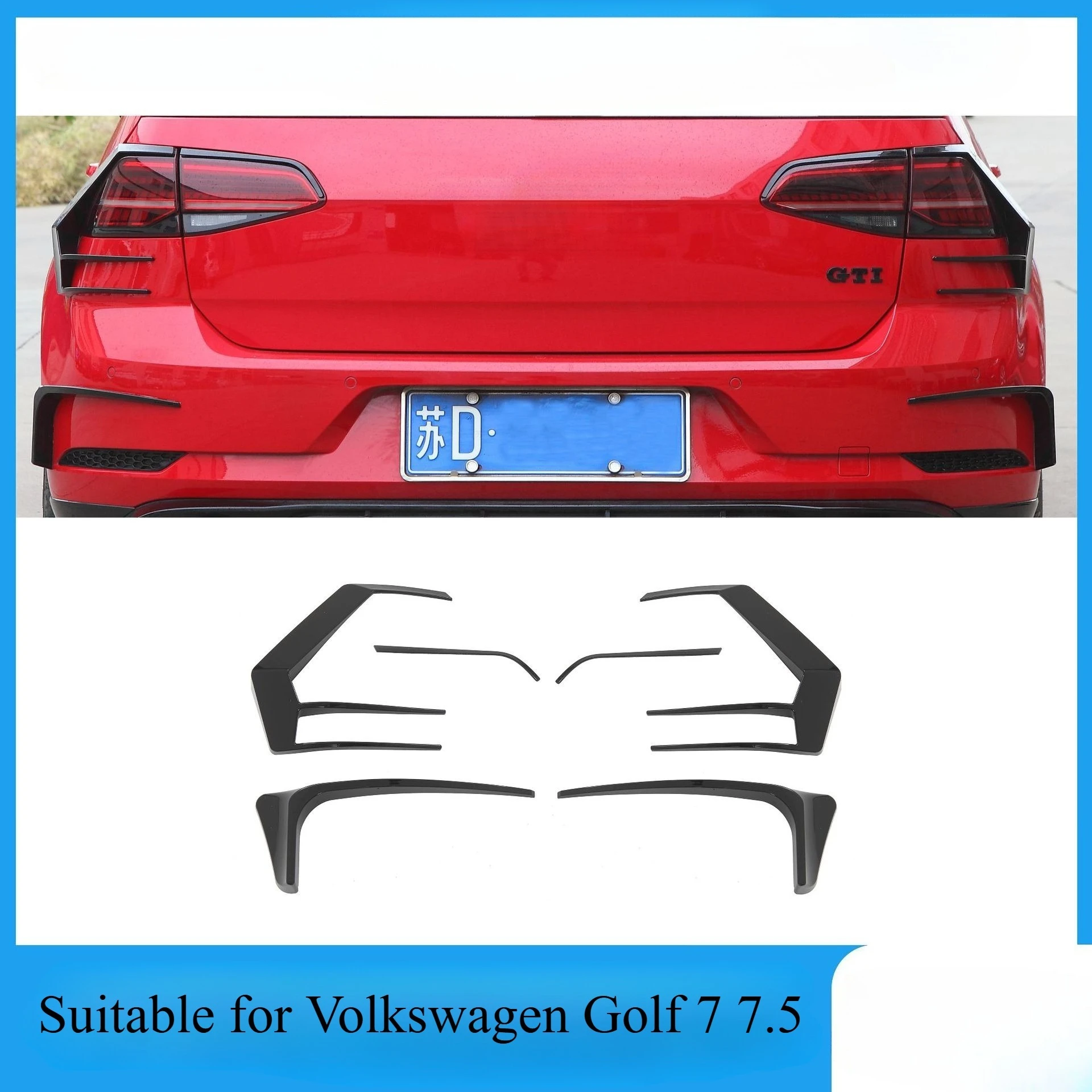

Suitable for Volkswagen Golf 7 7.5Tail Lamp Trim Bumper spoiler diffuser body kit