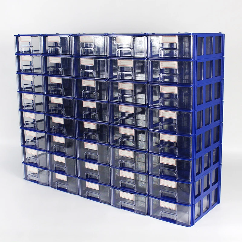 Stackable Plastic Hardware Parts Storage Boxes Component Screws Tool box Combined Cabinet Rack Building Block Drawer Case