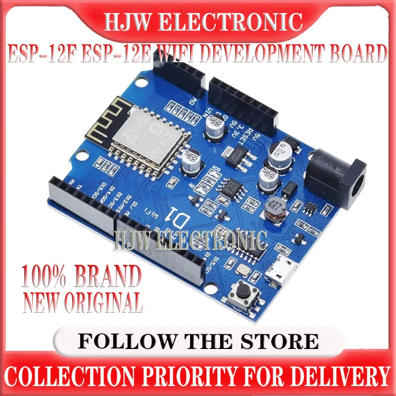 

ESP-12F ESP-12E WiFi Development Board WeMos D1 WiFi UNO Based Wireless Module ESP8266 Shield for Arduino Compatible IDE