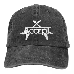 Accept Water Wahshing Baseball Cap ACCEPT HEAVY METAL Cool Bodybuilding Retro Baseball Hat Men Caps