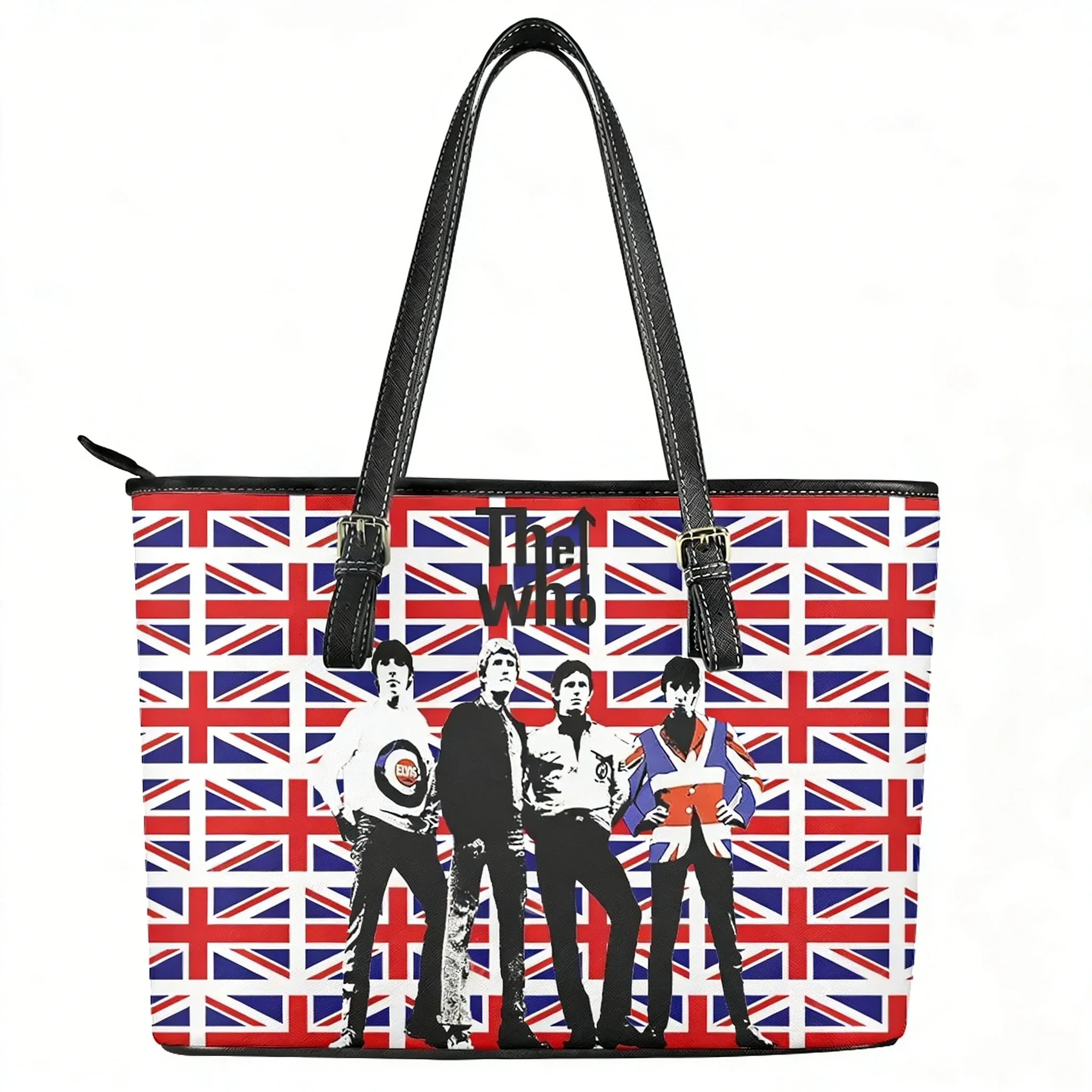 The Who Handbag Mens Womens Personalized Tote Bag Shoulder Bag Business Commuter Leather Fashion Print Purse Custom Made Bags