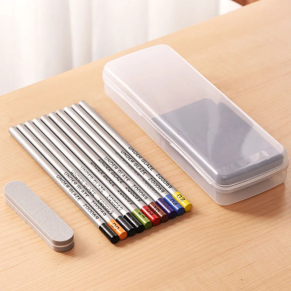 Pottery painting hand-painted underglaze color pencil glaze color pencil 10 color underglaze pencil ceramic painting tool