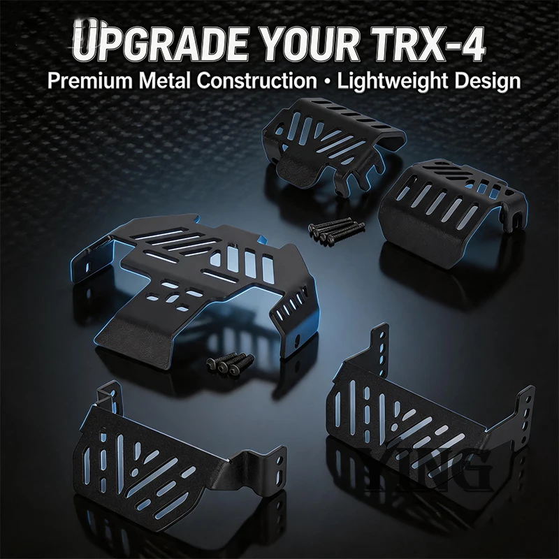 Image of 7-teiliges Metall-Unterfahrschutz-Set für Traxxas TRX-4 RC Auto, passend für Bronco Defender G500 K5