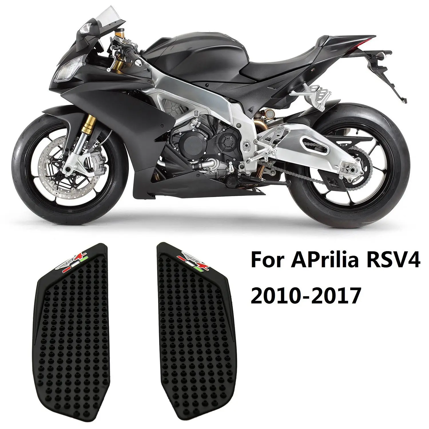 Motorcycle Protector Anti Slip Tank Pad Sticker Gas Knee Grip Traction Side Decal for Aprilia RSV4 2010-2017