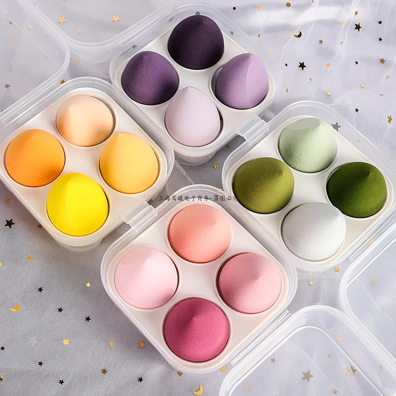 4pcs/8pcs Makeup Sponge Set Cosmetic Blender Beauty Puff Foundation Powder Concealer Cream Soft Sponges Women Face Make Up Tools