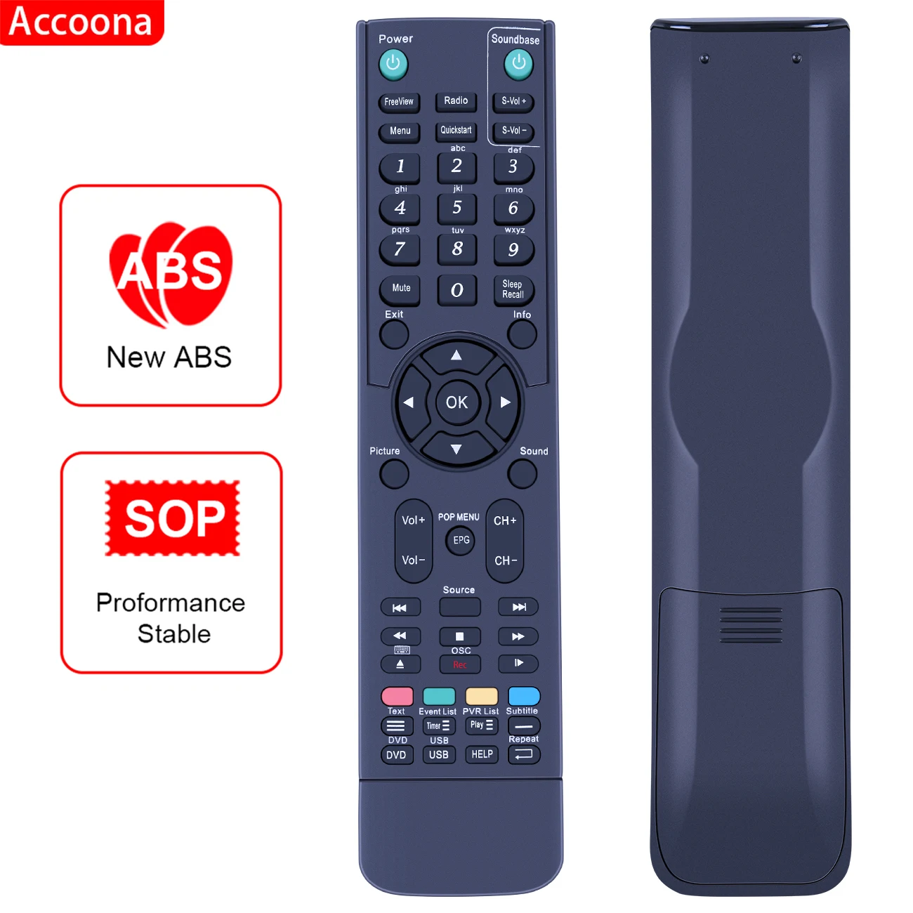 Remote Control for CELLO C32109F C3298DVB-IP C58238DVBT2-LED C2469F RCC004-04 TV