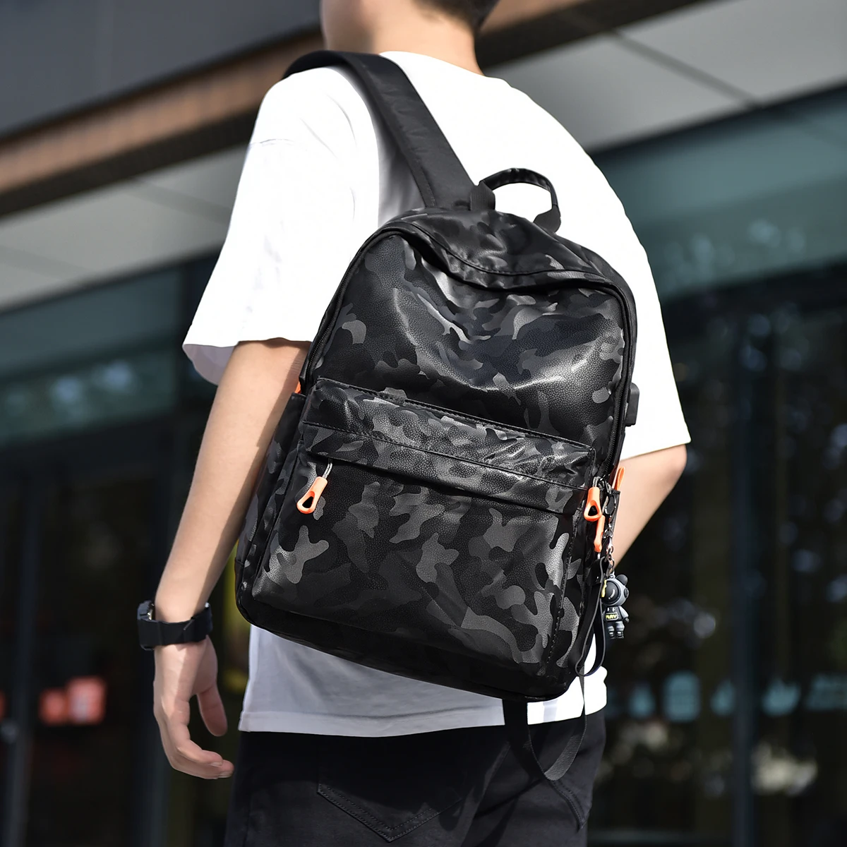 

Men Backpacks Camouflage Design Casual Fashion Waterproof Backpack Outdoor Daypack Durable Travel Bag School Student Bag