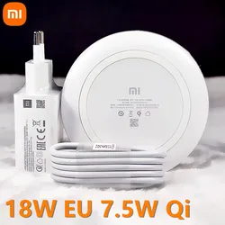 Xiaomi Wireless Charger Fast Charge QC3.0 18W Qi Smart Fan Charging Pad For Iphone X Xr 9 10 For Samsung S8 S9 Mi 13 12 11T pro