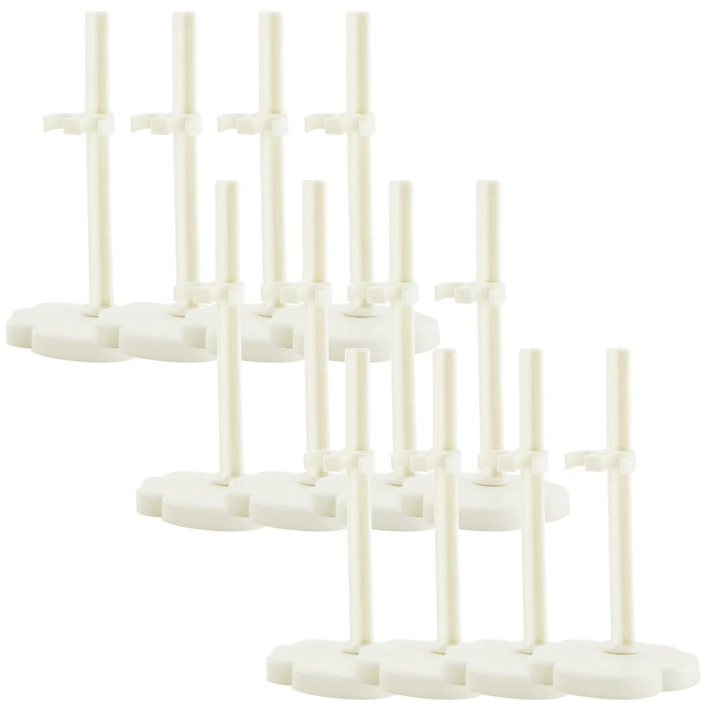 

12 Pcs Stand Desktop Mermaid Dolls Action Figure Figures Holder Stands Support Rack Mini