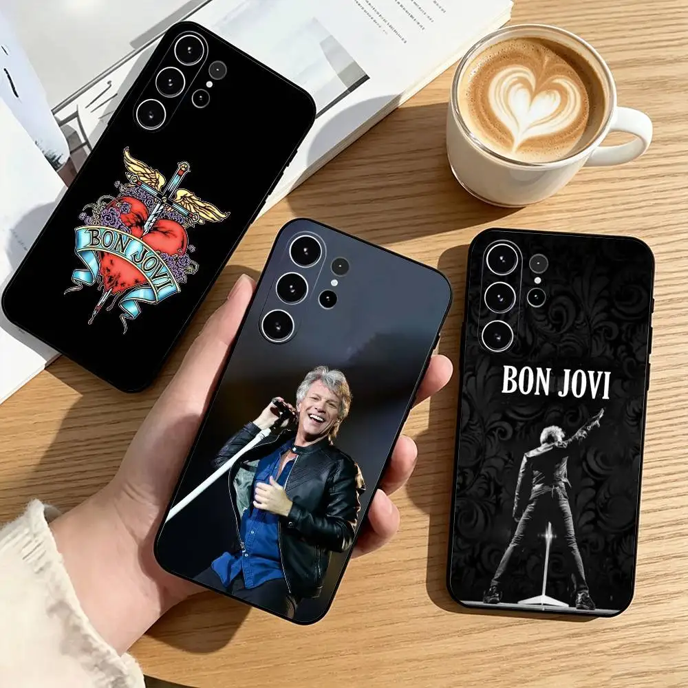 Bon Jovi Rock-K Band  Phone Case For Samsung S25,S24,S21,S22,S23,S30,Ultra,S20,Plus,Fe,Lite,Note,10,Black Cover Gift