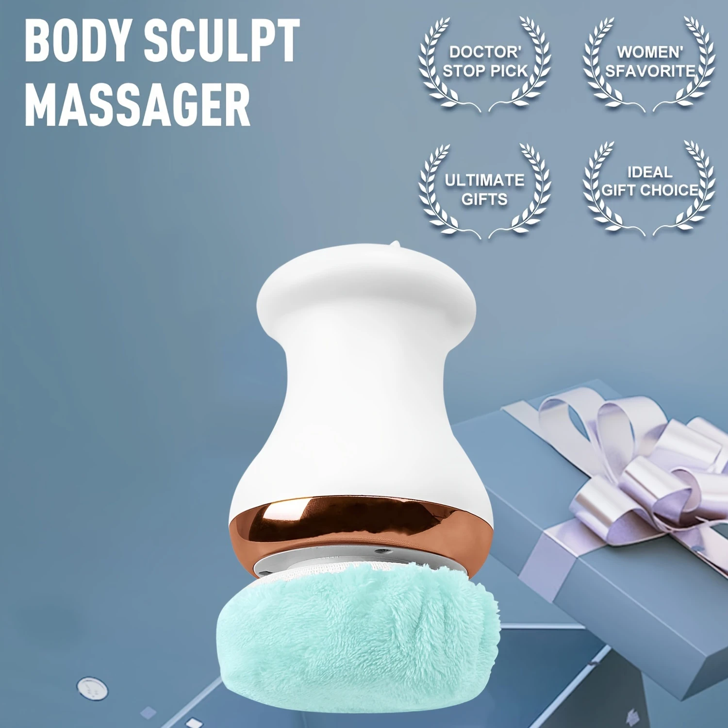 깊은 조직 신체 조각 마사지기 - 스트레스 완화 근막 마사지 도구, 세척 가능한 패드가 있는 플라스틱, 무알콜, 전신 U