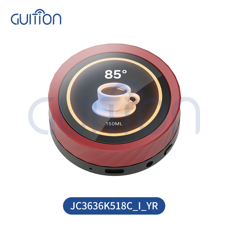 التحكم باستخدام "الزر"! وحدة تحكم خلط الموسيقى DIY/التحكم المركزي المنزلي الذكي، تم تجهيز شاشة المقبض ESP32-S3 بالكامل