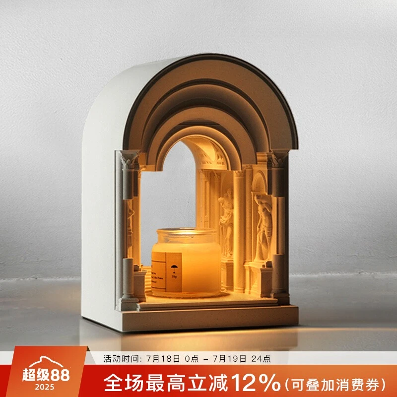 

Museum Fireless Aromatherapy Candle Melting Wax Light Melting Candle Ambient Light Newlywed Boys and Girls Gifts