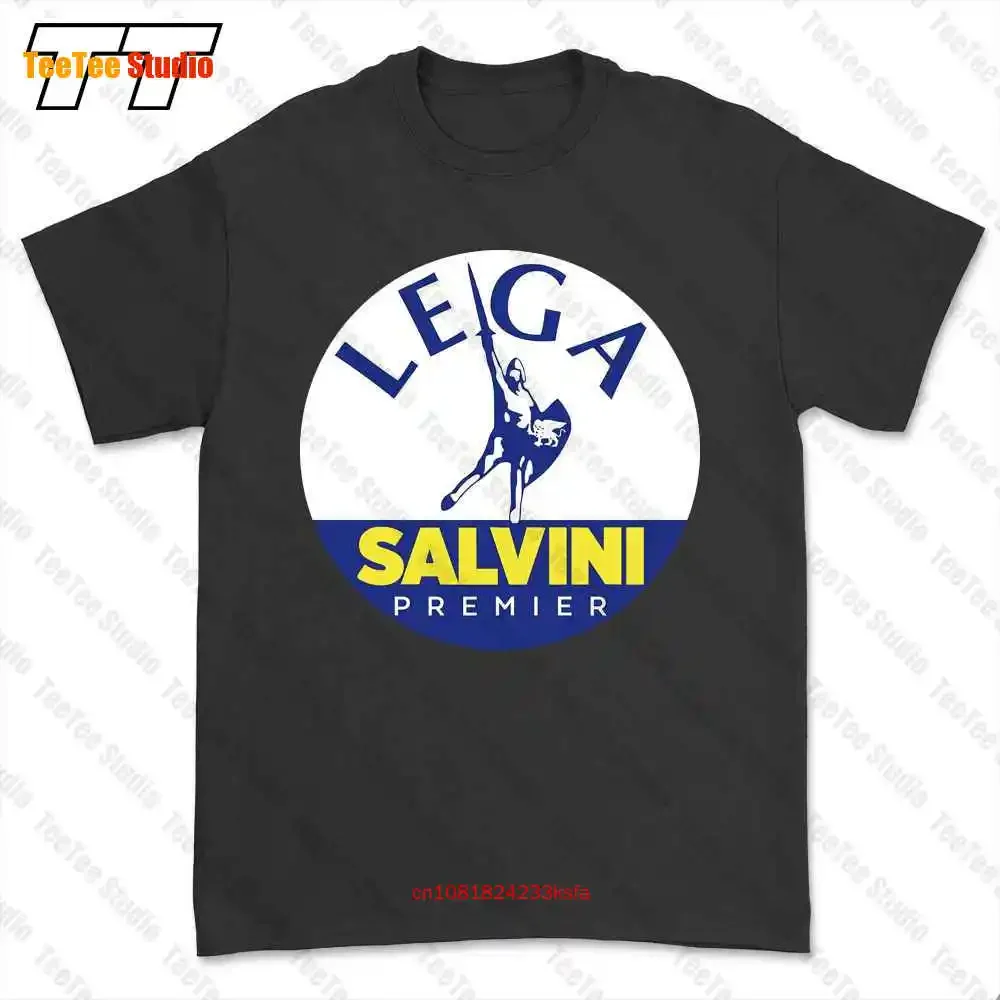 Lega Salvini Premier Logo Italia camiseta 898V
