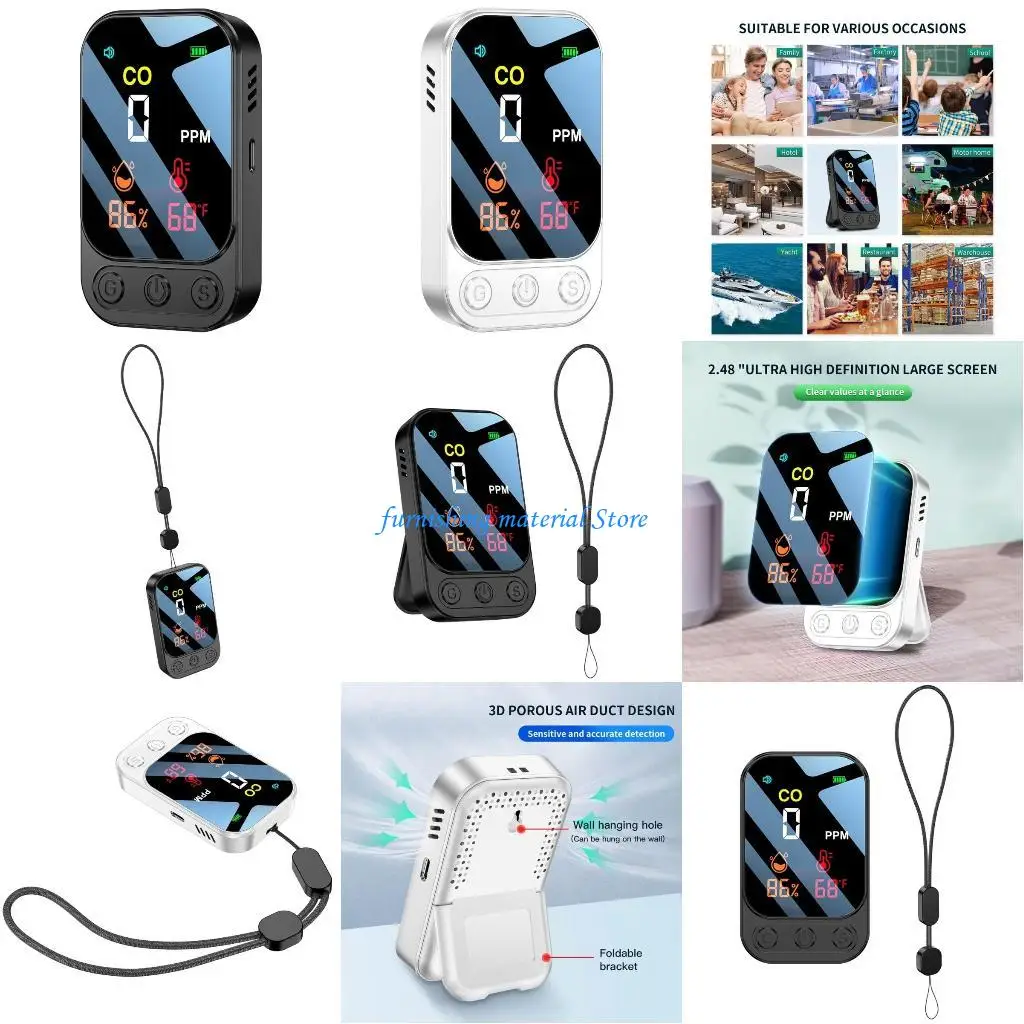 

Y5GD Efficient Small Gas Detectors CO Detectors Easy Carry for Air Quality Monitoring