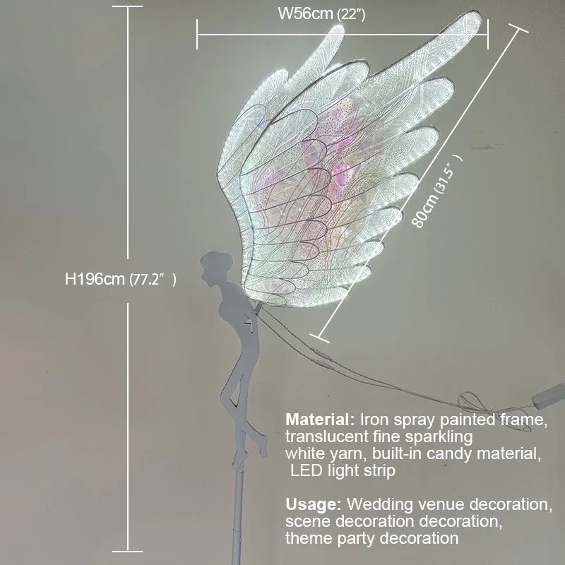 ALBERT nowoczesny mały anioł latarnia ślubna obszar rekwizyty lampa uliczna LED oświetlenie sceniczne festiwal atmosfera dekoracja tła