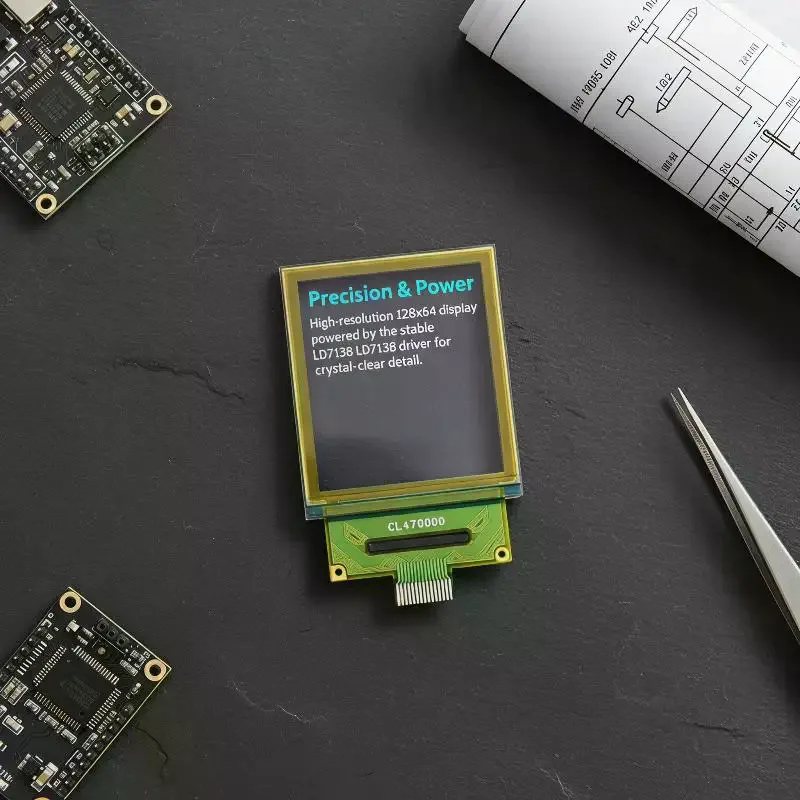 display-oled-transparente-de-15-polegadas-pmoled-128x64-65k-cores-spi-para-projetos-vestiveis-diy