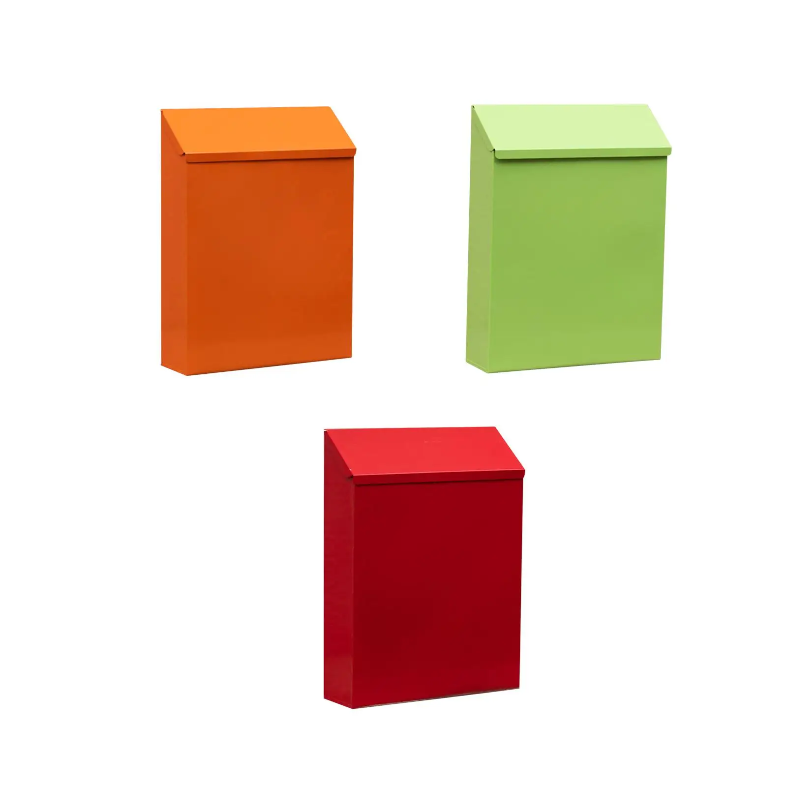 

Wall Mounted Mailbox Wall Hanging Mail Box,Large Capacity Letter Box Newspaper Holder Box Drop Box with Lock for Porch Decor