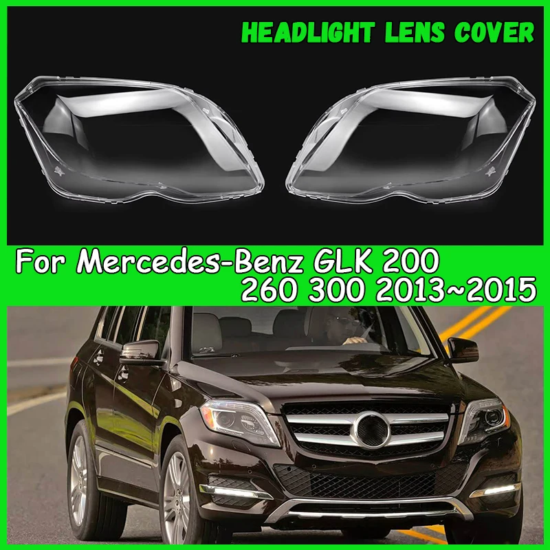 

For Mercedes-Benz GLK 200 260 300 2013 2014 2015 Car Headlight Cover dust cover for headlights car accessories automobil parts