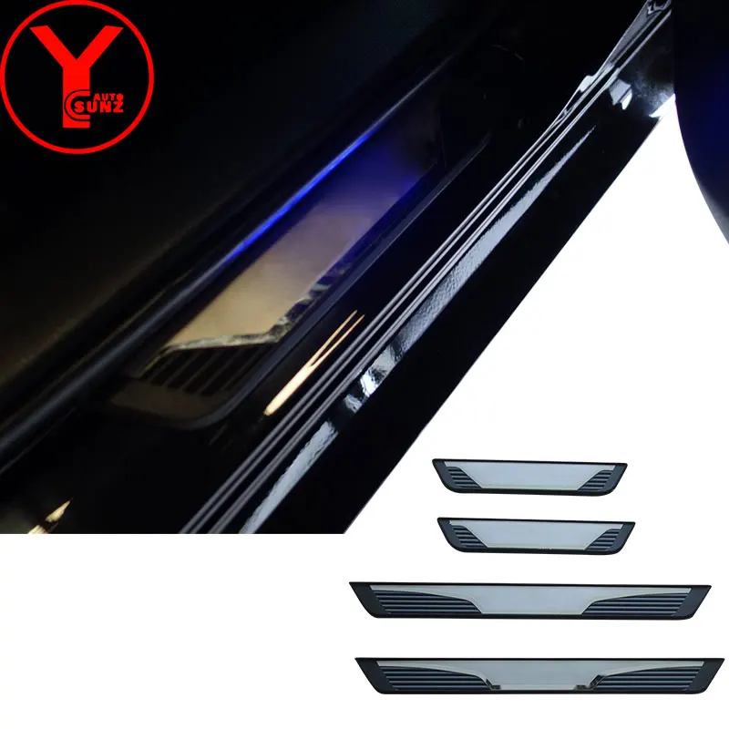 

Led Step Sill Cover For Toyota Corolla ALTIS E170 2014 2015 2016 2017 ABS Door Scuff Plate Door Sill Exterior Accessories YCSUNZ