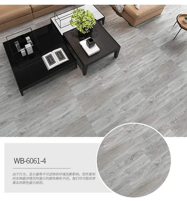 10 sztuk 40x15cm naklejki podłogowe z PVC naklejki samoprzylepne wodoodporne zagęszczone naklejki podłogowe z drewna słojowego naklejki piankowe salon