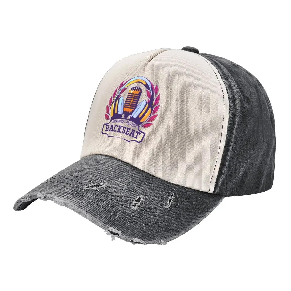 Backseat university - large logo Baseball Cap Luxury Cap fishing hat Rugby Wild Ball Hat Female Men's