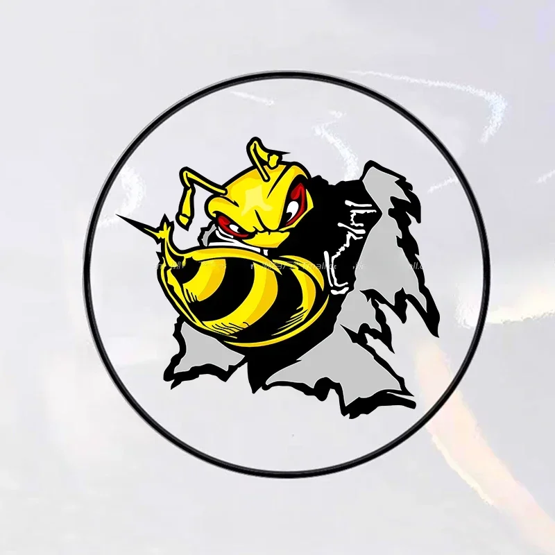 Adesivos de carro irritados bumblebee motocicleta adesivos à prova dwaterproof água para moto tanque combustível capacete carenagem scooter elétrico d
