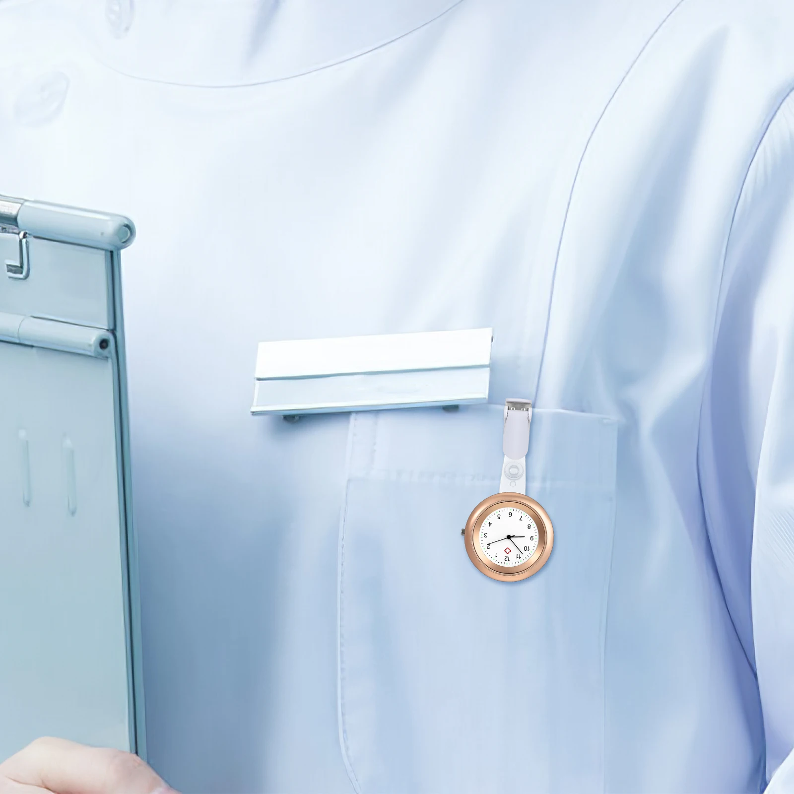 

Hanging Nurse Watch Clear Dial Accurate Timing Portable Fob Watch for Nurses Workers Stylish Lightweight Design