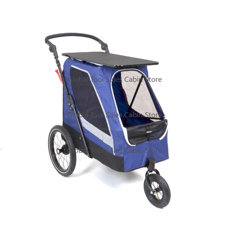 Premium Heavy-Duty Pet Buggies Modern Dog Stroller Grooming Table for Large Medium Dogs Bike Pet Trailer Carriers for Travel
