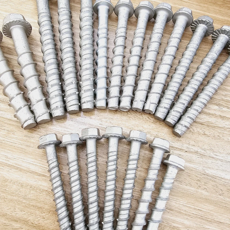 M6 M12 M14 Self Tapping Screws Set Hexagonal Self Cutting Anchor Bolt Concrete Cement Self-cutting Screw Expansion Nail Screws