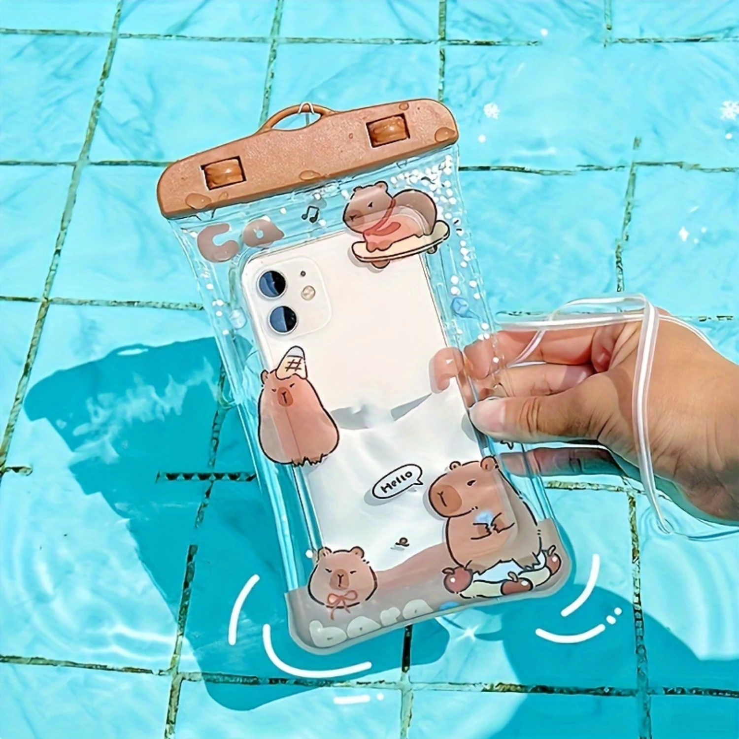 -Friendly Waterproof Phone Pouch - Transparent, Sealed For Swimming & Drifting, Durable Pvc