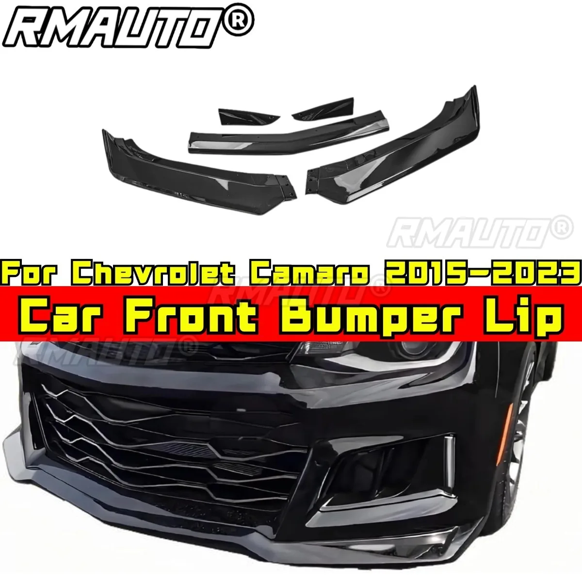 

For Chevrolet Camaro 2015-2023 Modification Part Car Front Bumper Lip Splitter Diffuser Spoiler Bumper Guard Car Accessories
